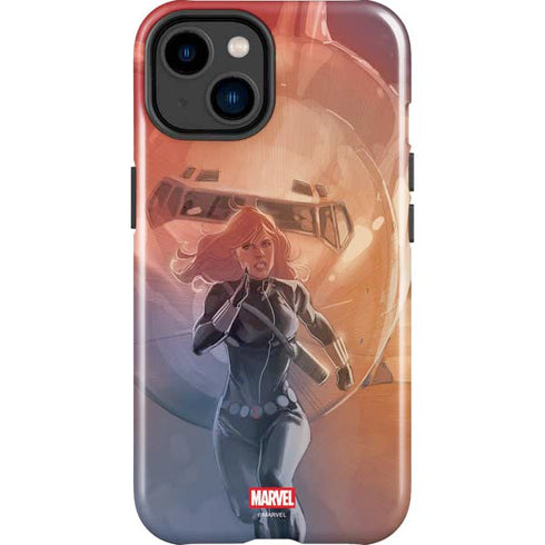Marvel Black Widow Running iPhone 15 Impact Case